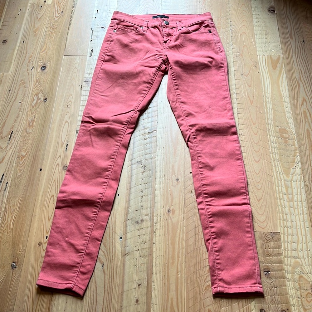 Forever 21 Coral Skinny Jeans Women’s size 25
